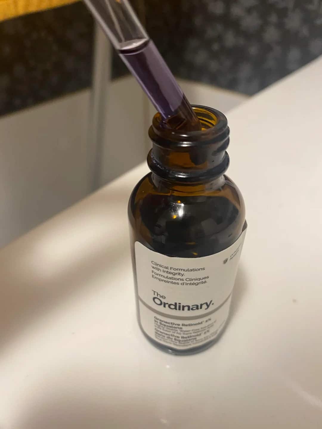 Is it Normal for Granactive Retinoid Squalane to change colour?