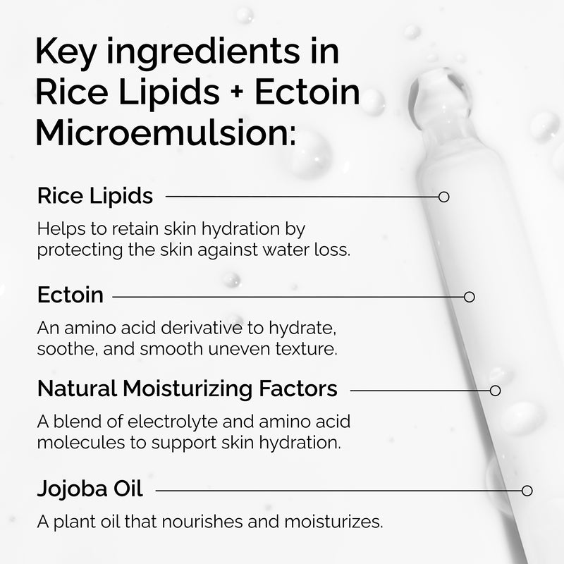 Rice Lipids+Ectoin Microemulsion Moisturizer | Barrier Repair Hydration